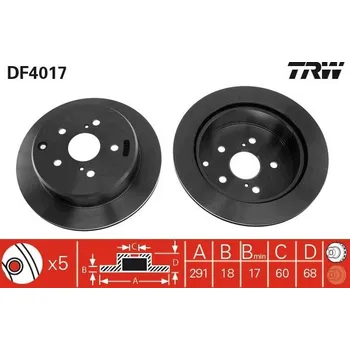 Brzdový kotouč Brzdový kotouč LUCAS DF4017