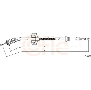 Autodíl Tažné lanko, parkovací brzda COFLE 92.10.8070