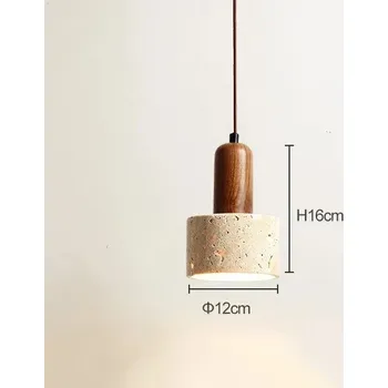 Retro wabi-sabi styl barová lampa | osvětlení - D12cm 16cm , Studené světlo 6000K