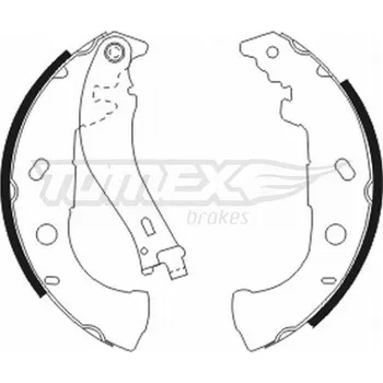 Brzdová čelist Sada brzdových čelistí TOMEX TX 20-52