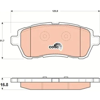 Brzdová destička Sada brzdových destiček, kotoučová brzda LUCAS GDB1893