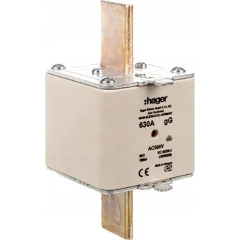 Pojistková vložka NH3/WT-3 630A gG 500V, pomalá (zpožděná) HAGER
