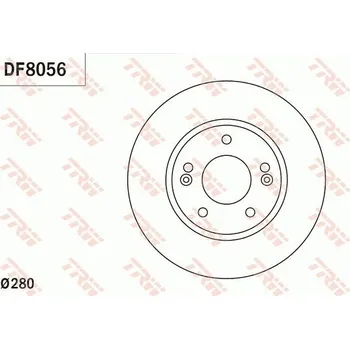 Brzdový kotouč Brzdový kotouč LUCAS DF8056