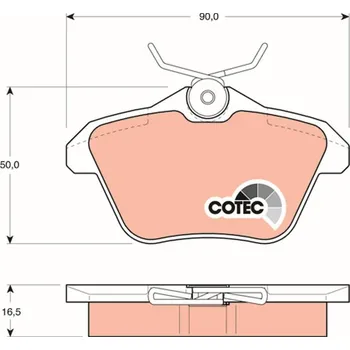 Brzdová destička Sada brzdových destiček, kotoučová brzda LUCAS GDB1147
