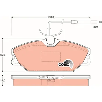 Brzdová destička Sada brzdových destiček, kotoučová brzda LUCAS GDB1030