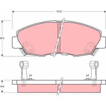 Autodíl Sada brzdových destiček, kotoučová brzda LUCAS GDB894