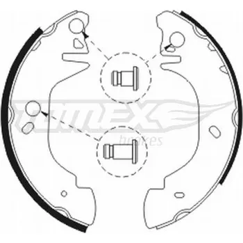 Brzdová čelist Sada brzdových čelistí TOMEX TX 20-81