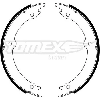 Brzdová čelist Sada brzdových čelistí, parkovací brzda TOMEX C TX 23-33