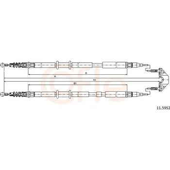 Autodíl Tažné lanko, parkovací brzda COFLE 11.5952