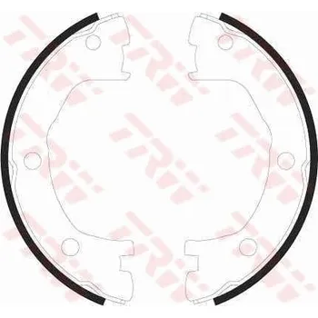 Brzdová čelist Sada brzdových čelistí, parkovací brzda LUCAS GS8440