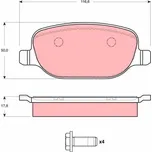 Sada brzdových destiček, kotoučová brzda LUCAS GDB1490