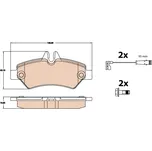 Sada brzdových destiček, kotoučová brzda LUCAS GDB2076