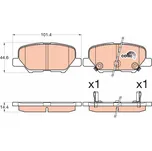 Sada brzdových destiček, kotoučová brzda LUCAS GDB3583