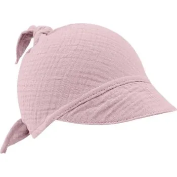 Šátek Inf Mušelínový šátek na hlavu s kšiltem - starorůžová