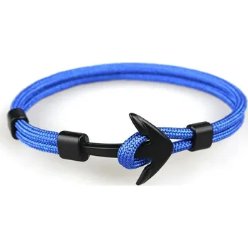 Náramek Stylový pánský náramek s kotvou z lana | námořnický náramek, pánský náramek - 7