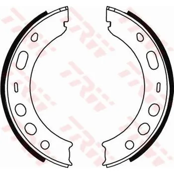 Brzdová čelist Sada brzdových čelistí, parkovací brzda LUCAS GS8706