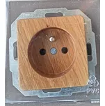 ONTARIO DUB zásuvka česká norma 230V jednonásobná přírodní dřevo 9200.3053.8 Kopp