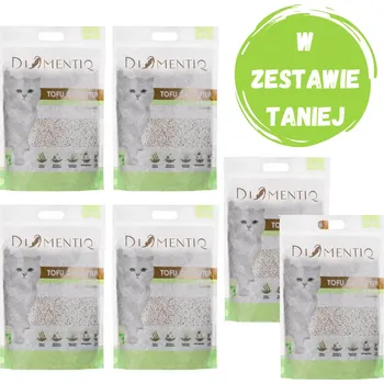 Podestýlka pro kočku DIAMENTIQ Tofu Matcha Ultra clumping - rostlinné stelivo - 6x2,5kg