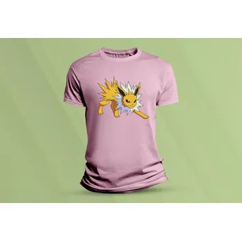 Dětské bavlněné tričko Pokémon Jolteon. Růžová velikost 104 (3-4 roky)