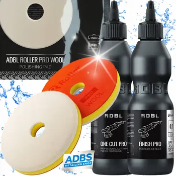 Sada ADBL One Cut 0,2L + Finish Pro 0,2L + leštící kotouč vlna 125mm + samolepka