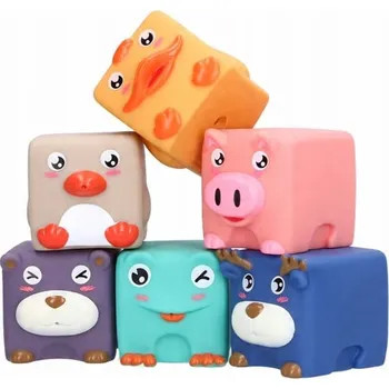 ostatní stavebnice Měkké senzorické stavebnice pro domácí mazlíčky 6 ks