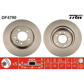 Brzdový kotouč Brzdový kotouč LUCAS DF4790