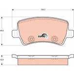 Sada brzdových destiček, kotoučová brzda LUCAS GDB1685