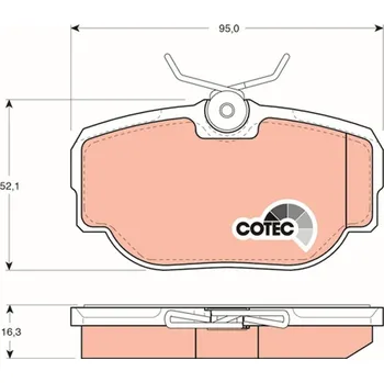 Brzdová destička Sada brzdových destiček, kotoučová brzda LUCAS GDB1155