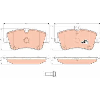 Brzdová destička Sada brzdových destiček, kotoučová brzda LUCAS GDB1413
