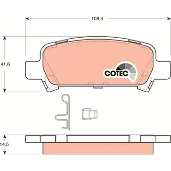 Brzdová destička Sada brzdových destiček, kotoučová brzda LUCAS GDB3223