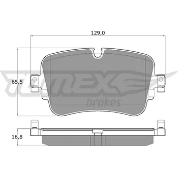 Brzdová destička Sada brzdových destiček, kotoučová brzda TOMEX C TX 18-24