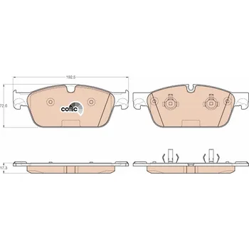 Brzdová destička Sada brzdových destiček, kotoučová brzda LUCAS GDB1970
