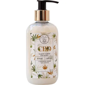 Bohemia Gifts Vlasový šampon se CBD konopným olejem a zeleného čaje 250 ml