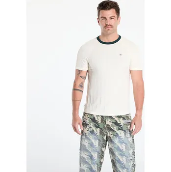 Pánské tričko Tričko adidas x Clot Rib T-Shirt by Edison Chen Cream White/ Green Night/ Gum 2 S