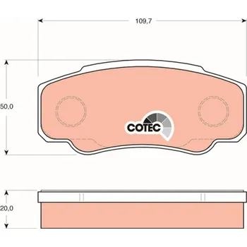 Brzdová destička Sada brzdových destiček, kotoučová brzda LUCAS GDB1521