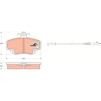 Brzdová destička Sada brzdových destiček, kotoučová brzda LUCAS GDB400
