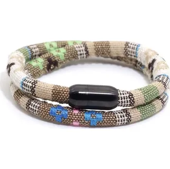 Náramek Stylový boho pánský náramek z oceli | pánský náramek, boho náramek - Khaki