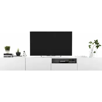 Komoda Závěsná TV skříňka Loft komoda pod TV bílá 240 cm