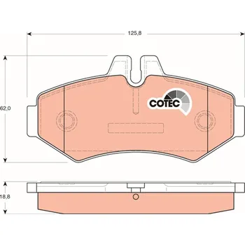 Brzdová destička Sada brzdových destiček, kotoučová brzda LUCAS GDB1399