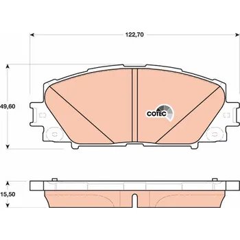 Brzdová destička Sada brzdových destiček, kotoučová brzda LUCAS GDB4173