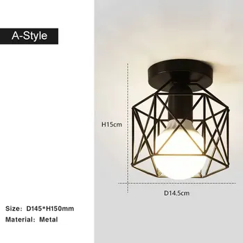 Retro stropní světlo | Vintage osvětlení, svítidlo - Ne s žárovkami