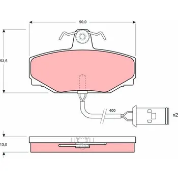 Brzdová destička Sada brzdových destiček, kotoučová brzda LUCAS GDB412