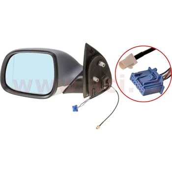 Autoanténa 6/13- zpětné zrcátko el. vyhřívané asférické sklo s anténou pro lak chrom L