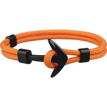 Náramek Stylový pánský náramek s kotvou z lana | námořnický náramek, pánský náramek - 6