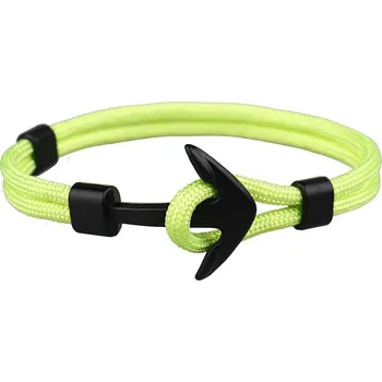 Náramek Stylový pánský náramek s kotvou z lana | námořnický náramek, pánský náramek - 9