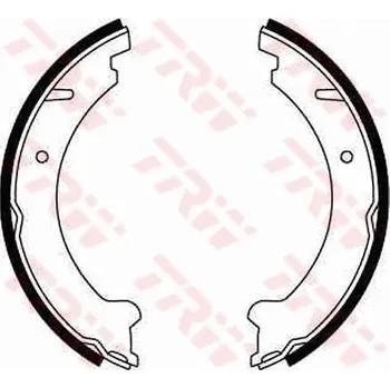 Brzdová čelist Sada brzdových čelistí, parkovací brzda LUCAS GS8599