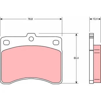 Brzdová destička Sada brzdových destiček, kotoučová brzda LUCAS GDB736