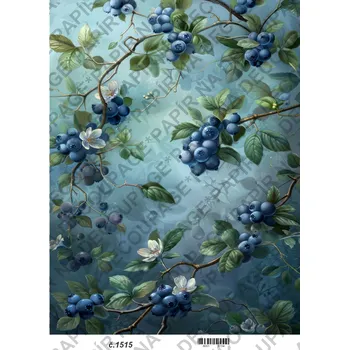 Umělecký papír Rýžový a soft papír na decoupage - Obraz příroda - KB01515 Materiál: Soft, Rozměr: A4