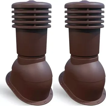 Jokl VENTEOB Větrací střešní komínek 150 mm do neprofilovaných krytin, hnědá