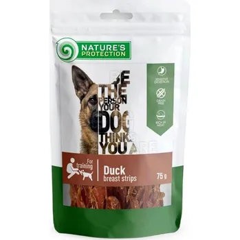 Pamlsek pro psa Nature´s Protection Nature's Protection Dog snack kachní proužky 75 g